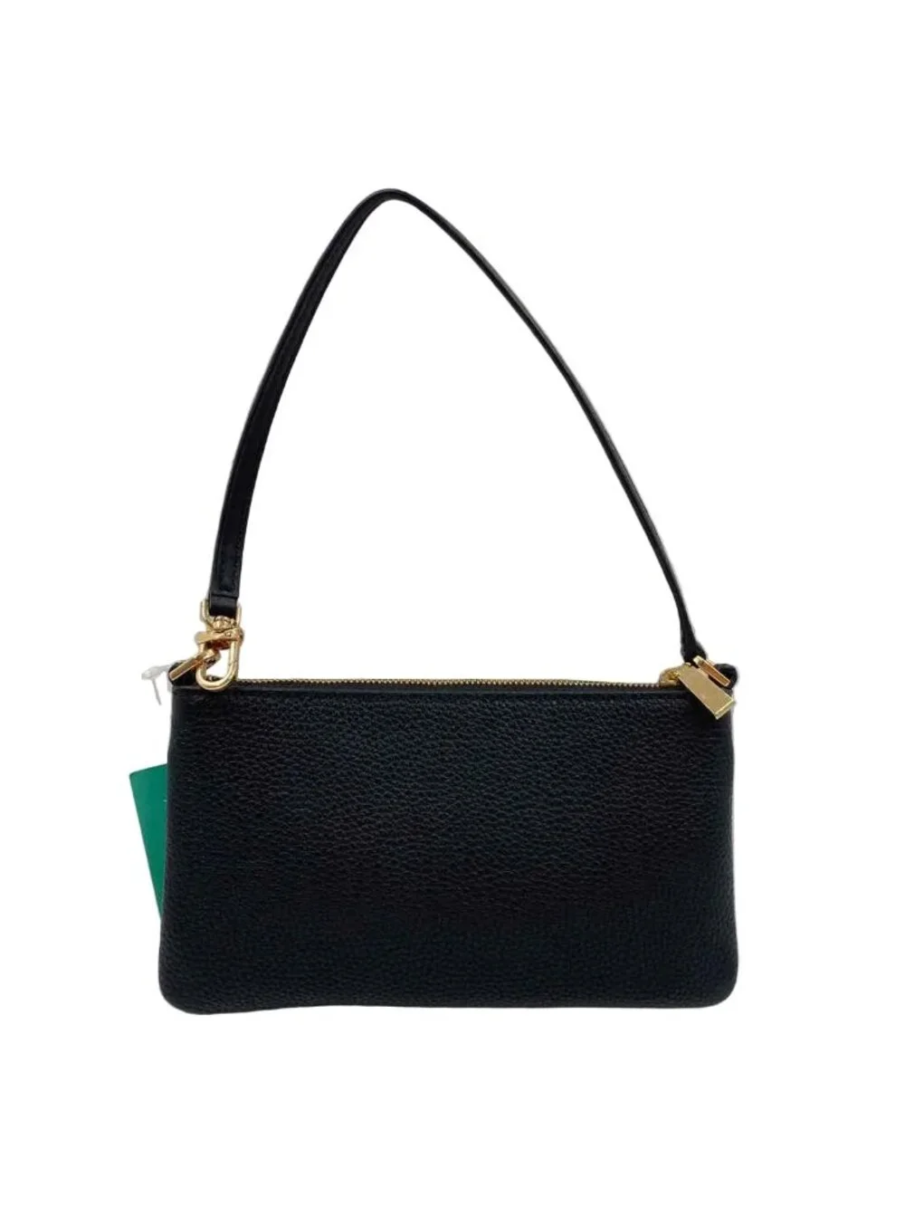 MICHAEL KORS Black Pebble Leather Shoulder Bag Purse